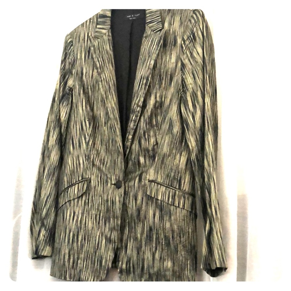 Gold and Black Silk Blazer